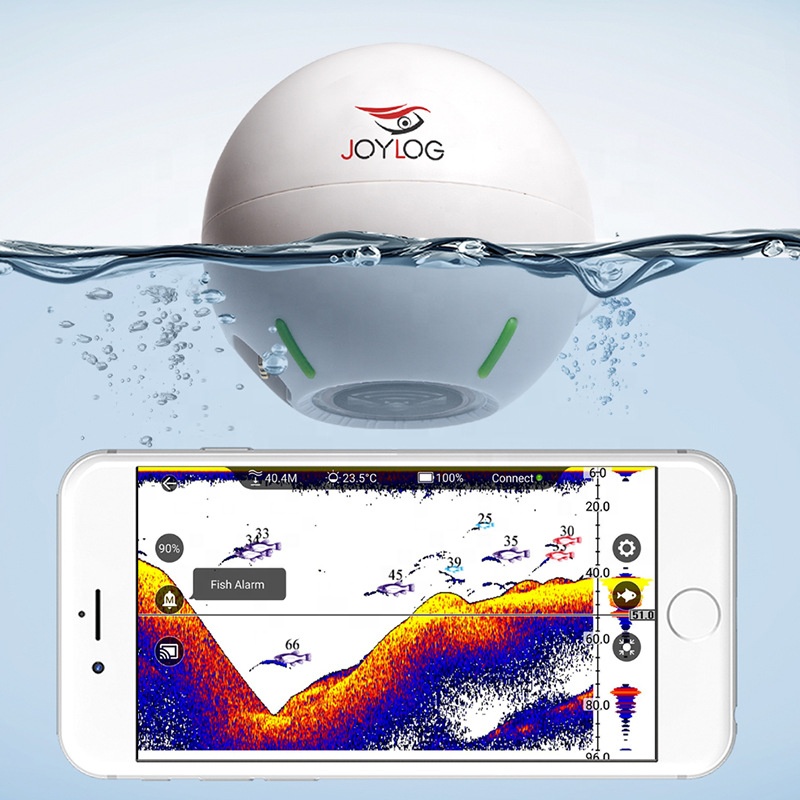 Fish Finder Portable - NIEUW Groothandel Diepte 0,6m-40m 125KHz Ultrasone