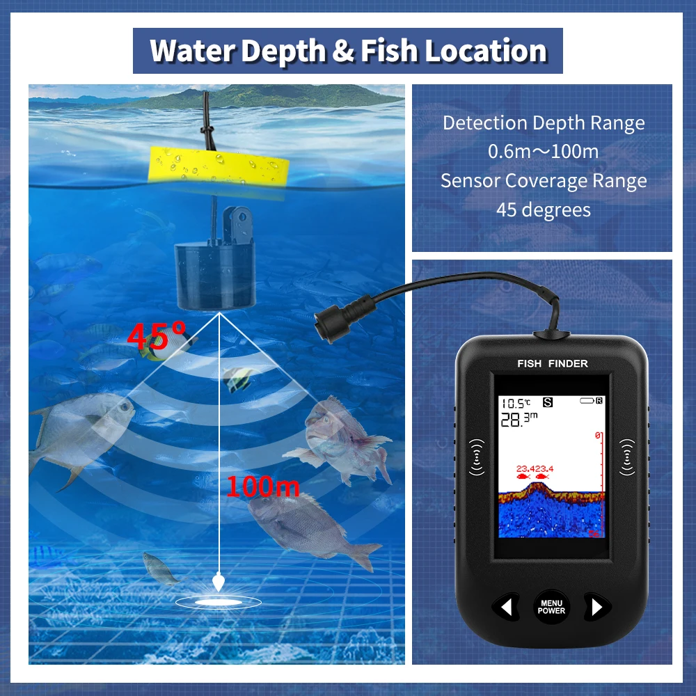 Erchang XF03 Viszoekers 45 Gra - Fish Finder Cable recensie en prijs